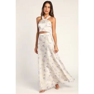 Lulus Two-Piece Halter Dress. New with Tags.